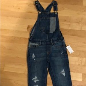 NWT gap denim overalls girls xs
